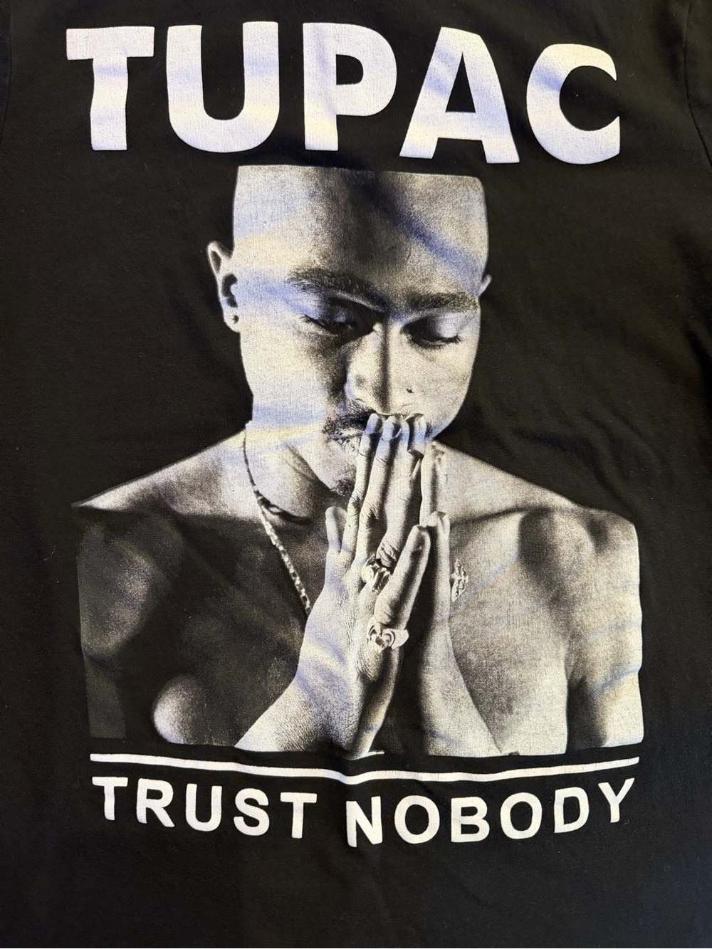 Tupac 'Trust Nobody' Black Graphic Tee